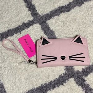 Betsey Johnson cat Wristlet wallet